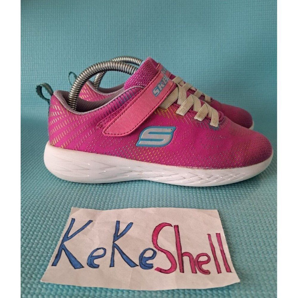 Skechers Go Run 600 Runner Sneaker Little Girl Size 3‎ Pink